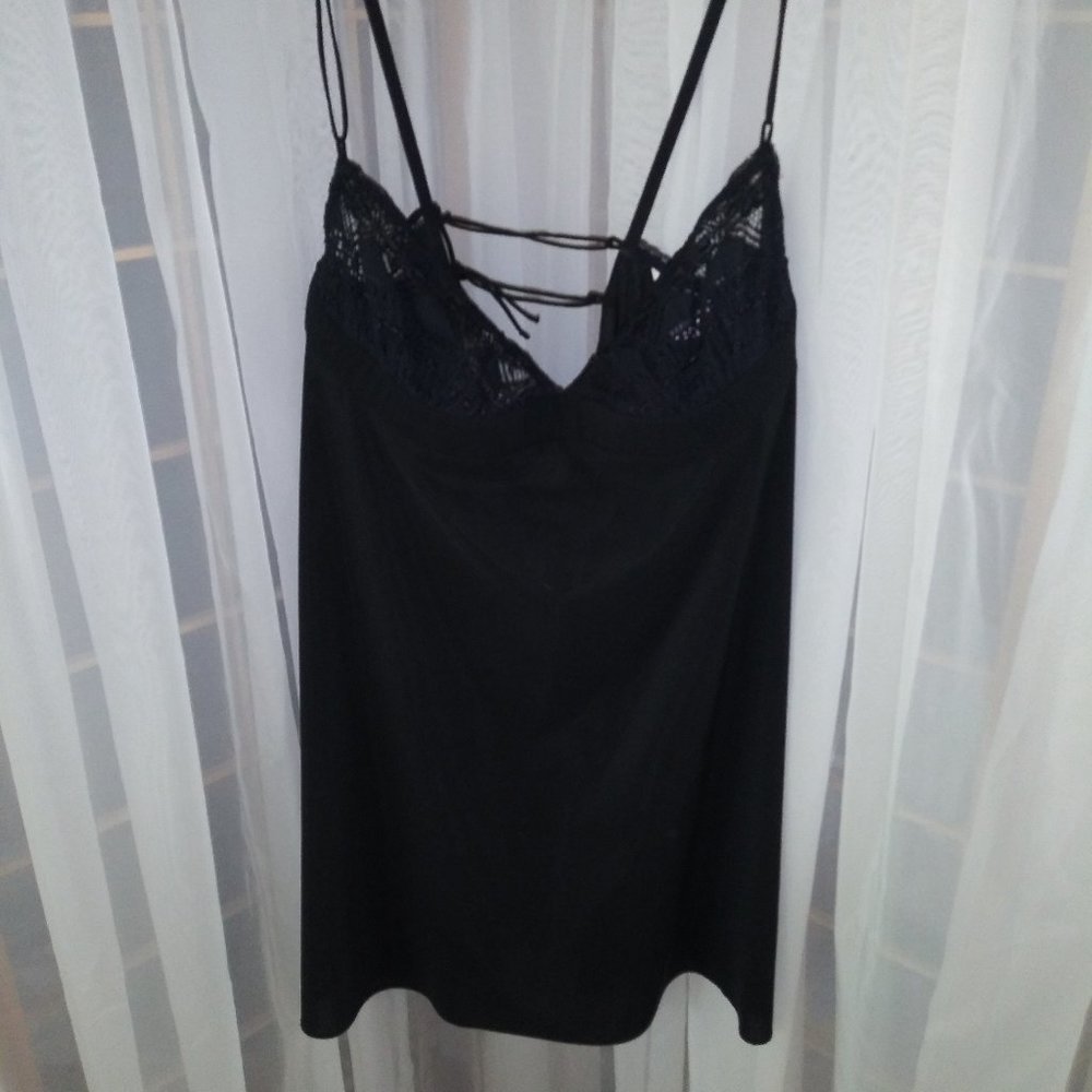 Victoria's Secret Black Shorty Nighty